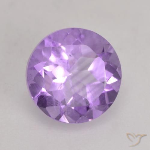 Ametista Violeta médio Natural 1.22ct, Redondo, VS