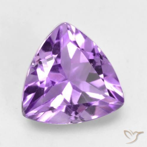 Ametista Violeta Púrpura Médio Natural 1.59ct, Trilhão, VVS-VS