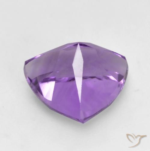 Ametista Violeta Púrpura Médio Natural 1.59ct, Trilhão, VVS-VS