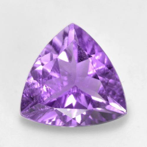 Ametista violeta natural 1,33ct, trillion, VVS-VS