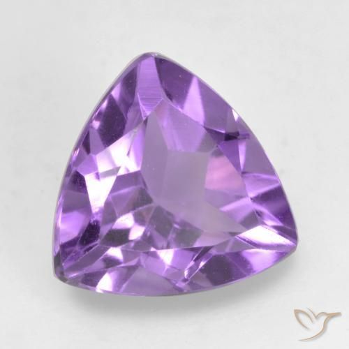 Ametista Violeta médio Natural 1.56ct, Trilhão, VVS-VS