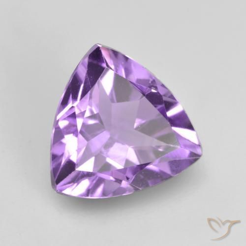 Ametista Violeta Púrpura Médio Natural 1.57ct, Trilhão, VVS-VS