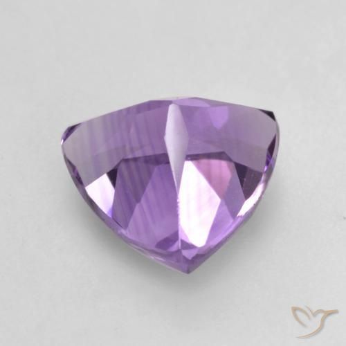 Ametista Violeta Púrpura Médio Natural 1.57ct, Trilhão, VVS-VS