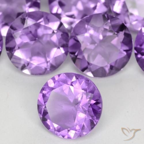 Ametista Violeta médio Natural 1.11ct, Redondo, VS