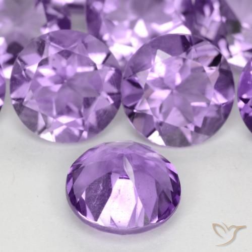 Ametista Violeta médio Natural 1.11ct, Redondo, VS