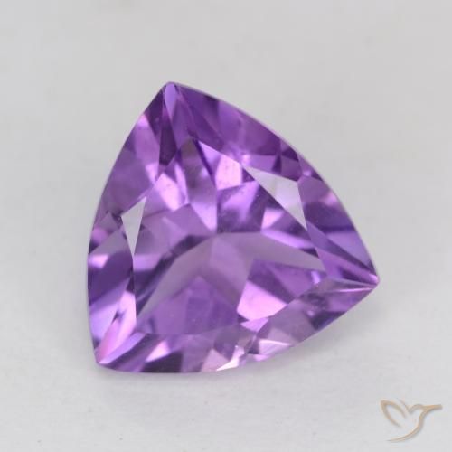 2.25ct Natural Violeta Vívido Ametista, Trilhão, VS