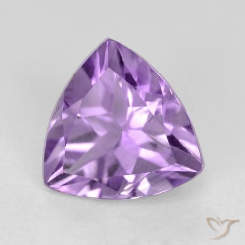 Ametista Violeta médio Natural 2.30ct, Trilhão, VVS-VS