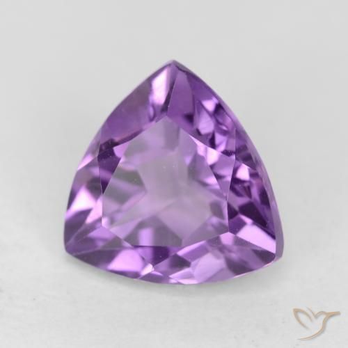 Ametista Violeta médio Natural 2.34ct, Trilhão, VVS-VS