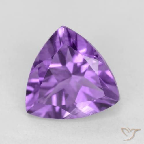 Ametista Violeta Intenso Natural 2.17ct, Trilhão, VVS-VS