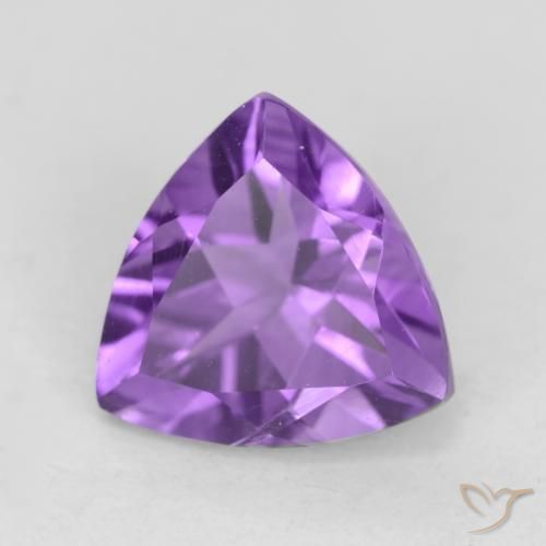 Ametista Violeta Intenso Natural 2.17ct, Trilhão, VVS-VS