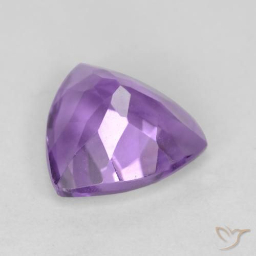 Ametista Violeta médio Natural 2.19ct, Trilhão, VVS-VS