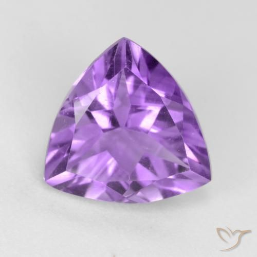 2.25ct Natural Violeta Púrpura Profundo Ametista, Trilhão, VVS-VS