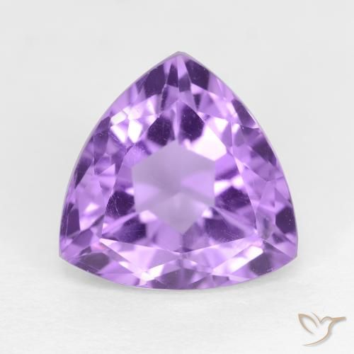3.16ct Natural Violeta médio Ametista, Trilhão, VS