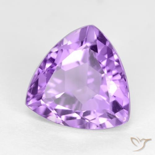 Ametista Violeta médio Natural 3.16ct, Trilhão, VS