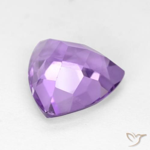 Ametista Violeta médio Natural 3.16ct, Trilhão, VS
