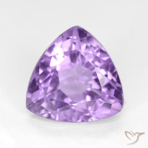 3.21ct Natural Violeta médio Ametista, Trilhão, VS
