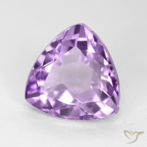 Ametista Violeta médio Natural 3.14ct, Trilhão, VS