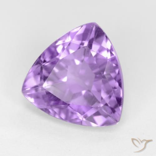 Ametista Violeta claro Natural 2.91ct, Trilhão, VS