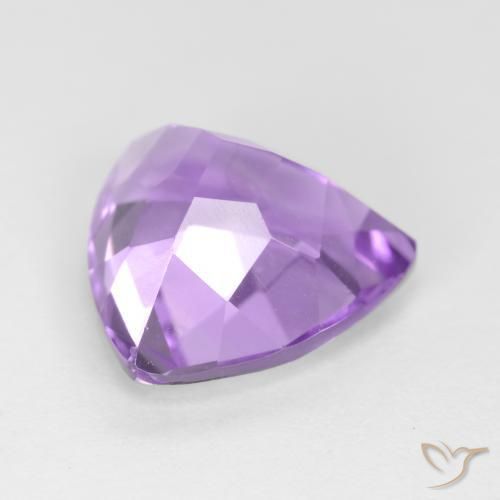 Ametista Violeta claro Natural 2.91ct, Trilhão, VS