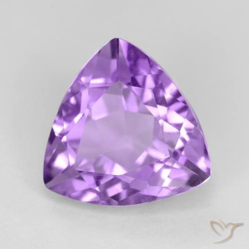 Ametista Violeta médio Natural 3.01ct, Trilhão, VS