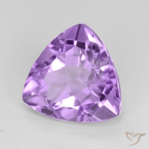 Ametista Violeta rosado Natural 3.01ct, Trilhão, VS