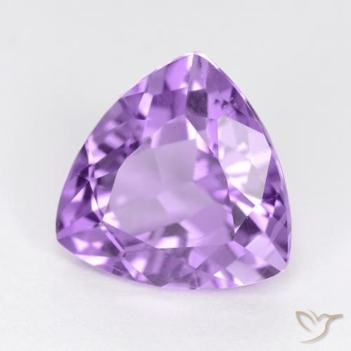 Ametista Violeta rosado Natural 3.08ct, Trilhão, VS