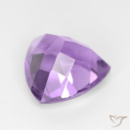 Ametista Violeta rosado Natural 3.08ct, Trilhão, VS