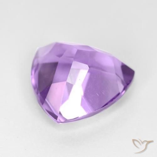 Ametista Violeta médio Natural 3.04ct, Trilhão, VS