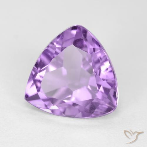 Ametista Violeta rosado Natural 3.10ct, Trilhão, VS