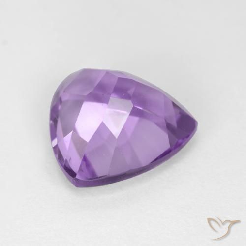 Ametista Violeta rosado Natural 3.10ct, Trilhão, VS