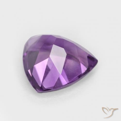 Ametista Violeta Púrpura Natural 2.83ct, Trilhão, VS