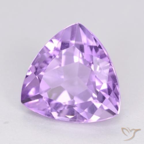Ametista Violeta rosado Natural 3.02ct, Trilhão, VS