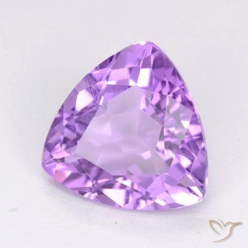 Ametista Violeta rosado Natural 2.83ct, Trilhão, VS