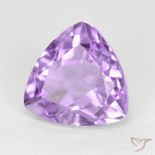 Ametista Violeta rosado Natural 3.16ct, Trilhão, VS