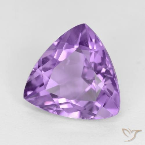 Ametista Violeta médio Natural 3.09ct, Trilhão, VVS-VS