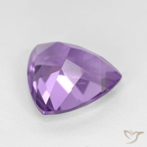 Ametista Violeta médio Natural 3.09ct, Trilhão, VVS-VS