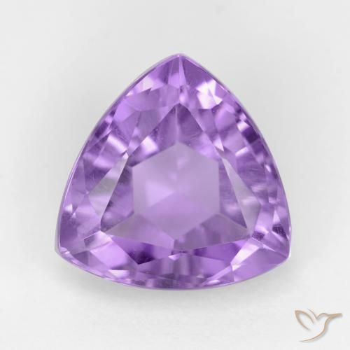 3.13ct Natural Violeta médio Ametista, Trilhão, VS