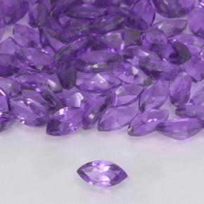 Pedras preciosas de Ametista Violeta médio natural de 1.50 ct, Marquesa, VVS-VS