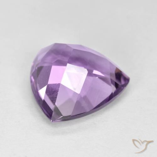 Ametista Violeta rosado Natural 2.89ct, Trilhão, VS