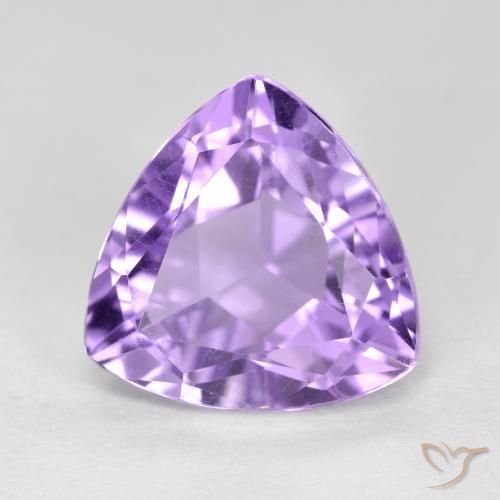 Ametista Violeta rosado Natural 3.18ct, Trilhão, VS