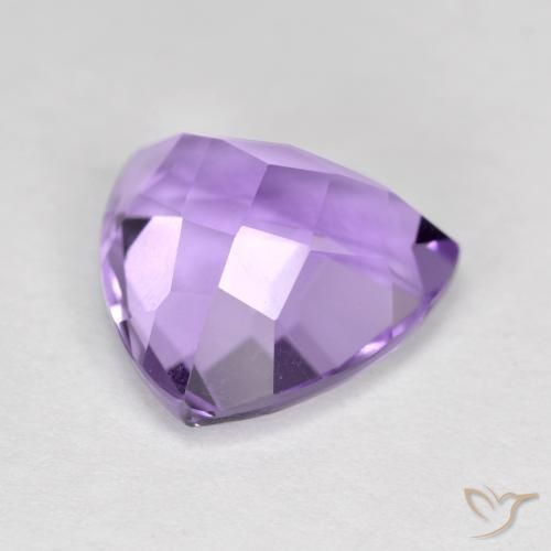 Ametista Violeta rosado Natural 3.18ct, Trilhão, VS
