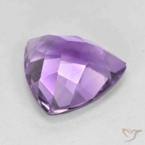 Ametista Violeta rosado Natural 2.91ct, Trilhão, VVS-VS