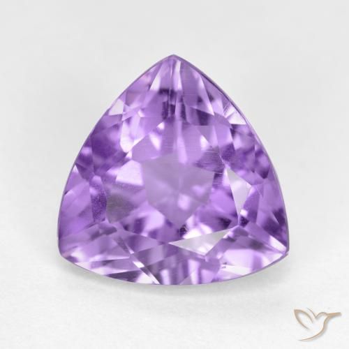 2.88ct Natural Violeta médio Ametista, Trilhão, VS