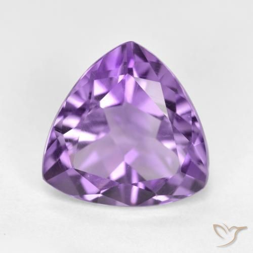 2.96ct Natural Violeta médio Ametista, Trilhão, VS