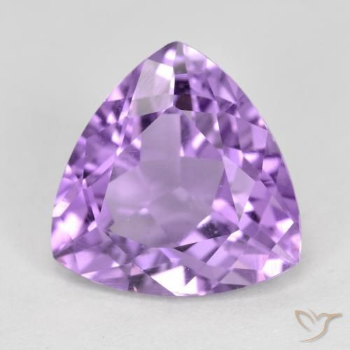 Ametista Violeta médio Natural 2.86ct, Trilhão, VS