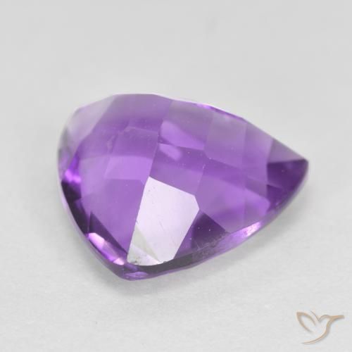 Ametista Violeta rosado Natural 2.88ct, Trilhão, VS
