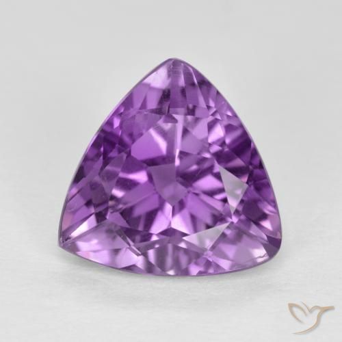 2.86ct Natural Violeta médio-escuro Ametista, Trilhão, VS