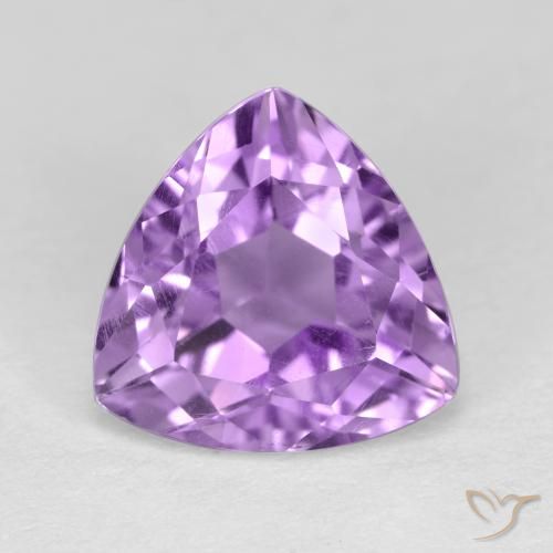 3.13ct Natural Violeta Púrpura Médio Ametista, Trilhão, VS