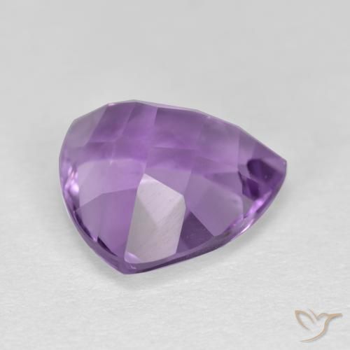 Ametista Violeta Púrpura Médio Natural 3.13ct, Trilhão, VS