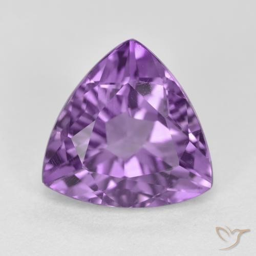 2.94ct Natural Violeta Púrpura Profundo Ametista, Trilhão, VS